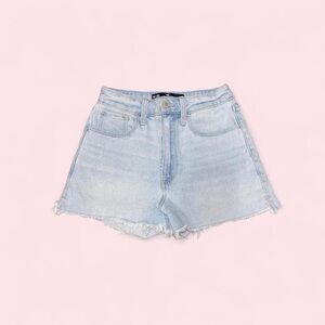 Hollister Co. Light Wash High Rise Denim Shorts